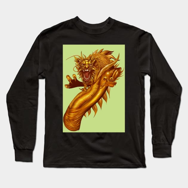 Chinese dnd Long Sleeve T-Shirt by FatRobotDraws